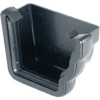 FloPlast Cast Iron Effect Ogee Gutter External Stopend Right Hand - 110mm x 80mm