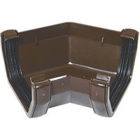 FloPlast Square Gutter Angle - 135 Degree x 114mm Brown