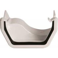 FloPlast PVC Square to Cast Iron Ogee Left Hand Guter Adaptor - White