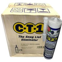 CT1 Sealant andamp; Construction Adhesive - White 290ml - Box of 12