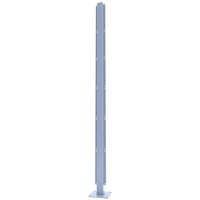 Aluminium Dual Post For Casting For Privacy Screen - 1200mm x 60mm x 60mm Grey