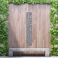 Aluminium Privacy Screen Monstera - Free Standing - 1800mm x 300mm Grey