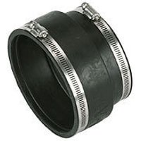 Drainage Flexible Coupling/ Adaptor Stepped - 108mm-122mm x 121mm-137mm - Pack of 10