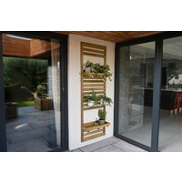 Slatted Wall Planter - 2 Shelf
