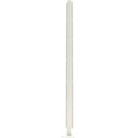 Aluminium Dual Post For Casting For Privacy Screen - 300mm x 60mm x 60mm Cream