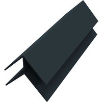 Soffit External Corner Trim - 5mtr Anthracite Grey Smooth